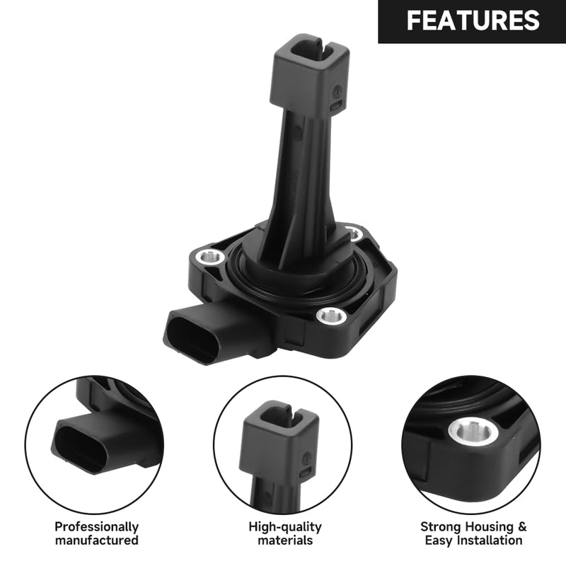 Engine Oil Level Sensor Oil Level Sending Unit - Compatible for Audi A4 2.0L A/T Quattro Avant Wagon 2009-2012 - Replace Part 03C907660H 03C907660D