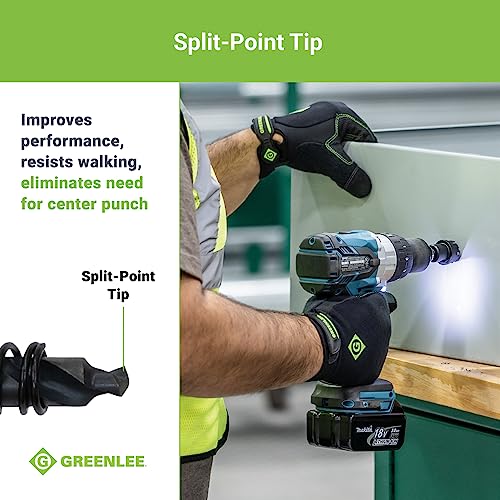 Greenlee 625-7/8 Durable One-Piece Carbide-Tipped Hole Cutter for 1/2" Conduit, 7/8" Stainless Steel Metal Cutting Hole Saw with Tungsten Carbide Teeth 7/8-Inch