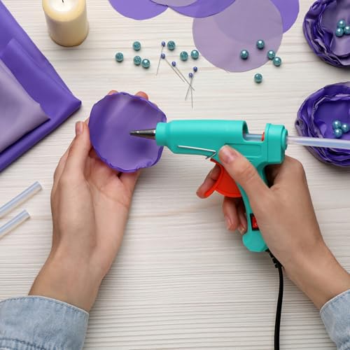 uxcell 30pcs Mini Glitter Hot Glue Sticks 4 inch x 0.28 inch High Sticky Hot Glue Gun Sticks, 15 Color