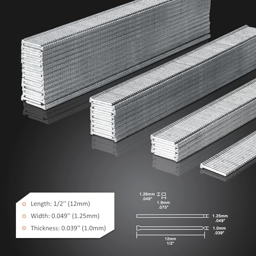 F12 18 Gauge Galvanized Brad Nails, 1/2-Inch Length, 5000PCS/BOX F12*1 box