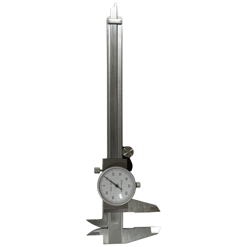  [AUSTRALIA] - 6 Inch Dial Caliper, MFQNENLK 4-Way Measurement Calipers, 0.001 Accuracy Imperial Shockproof Measuring Tool with Plastic Case (Dial Caliper 0-6" Range) Dial Caliper 0-6"