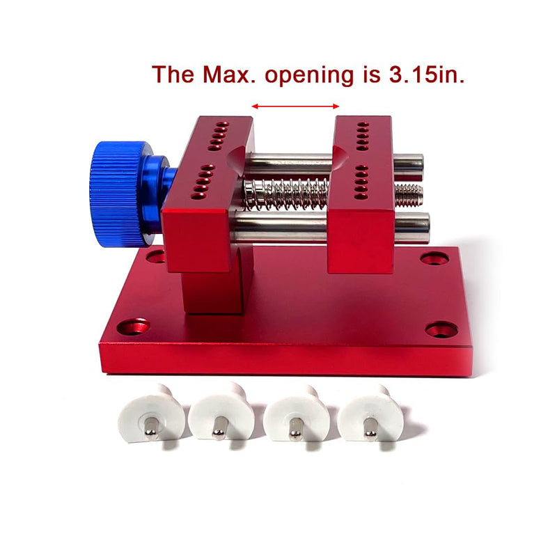 Adjustable Watch Case Holder, Replacement for Professional Watch Repair Tools, Fits 80mm Watch Back Covers, Watchmaker Tool for Movement and Strap Removal