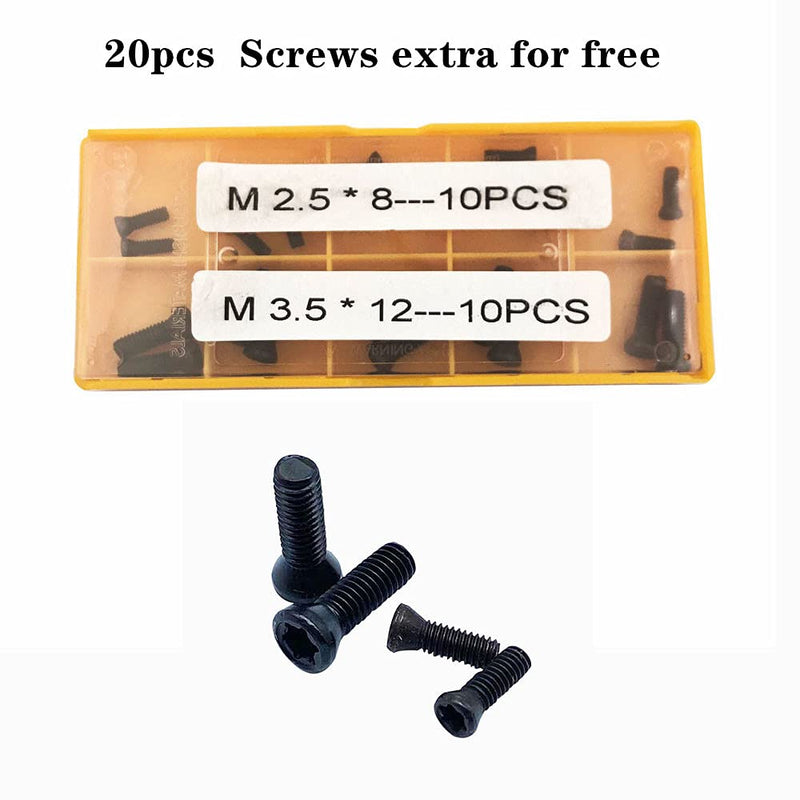 1/2" 5/8" Boring Bar SNR0013M16+SER1616H16 Lathe Internal Threading Inserts Turning Tool Holder with 5pcs 16ER AG60+5pcs 16IR AG60 Carbide Turning Inserts External/Internal Threading Inserts