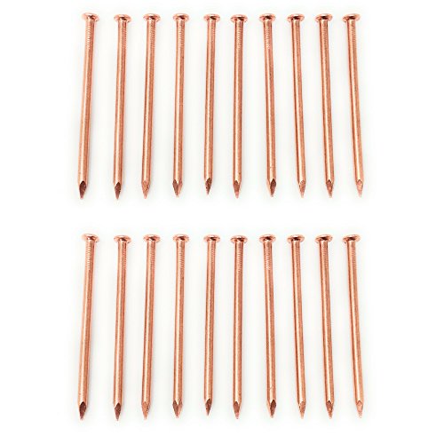 3.5 Inch Copper Nails - Pack of 20 Solid Copper Nail Spikes for Trees, Stumps and Roots
