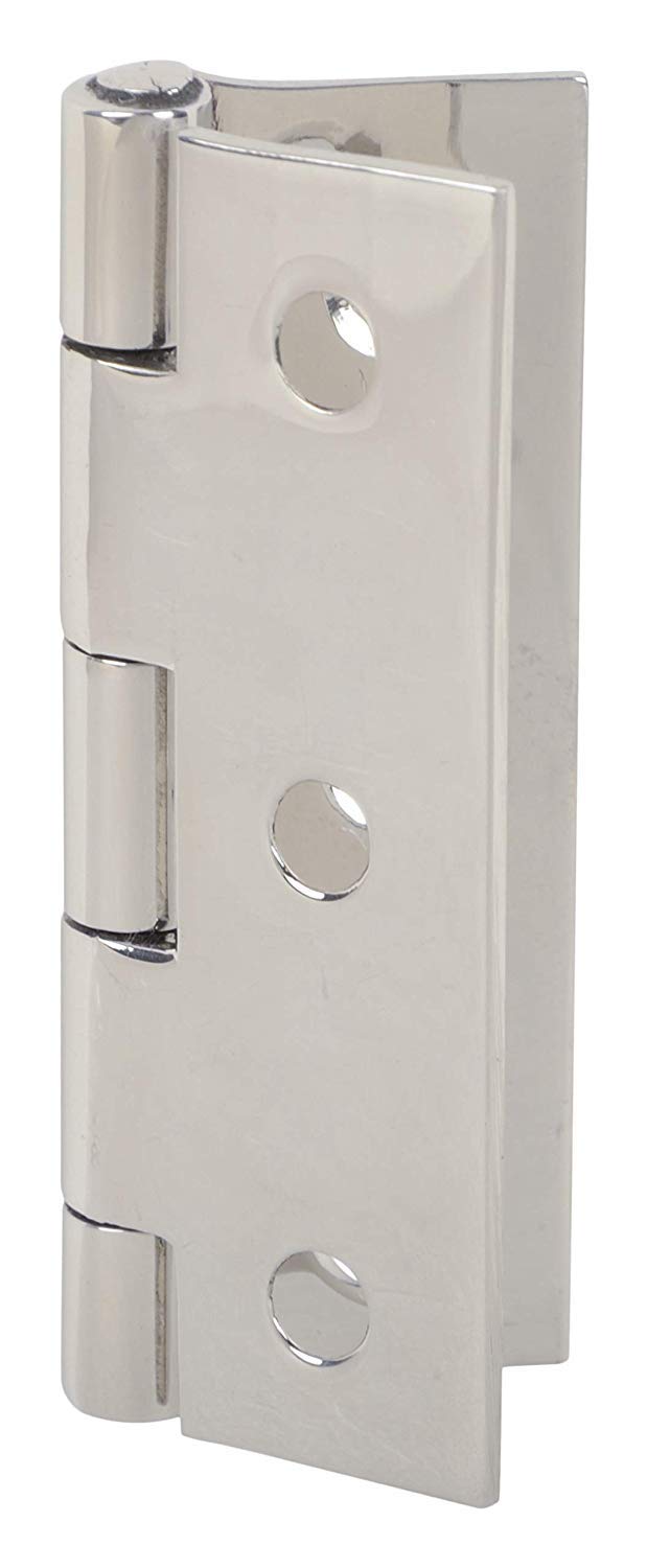 SSISKCON((3" x 3/4 x 3/4 (1.7mm) Mirror Polished Cupboard Stainless Steel Folding Cabinet Door Hinges Sturdy, Durable 3" x 3/4 x 3/4 (1.7) Mirror