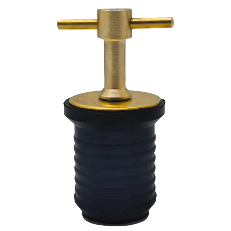 MarineNow Brass T-Handle Drain Plug 1" Diameter Choose Pack Size 5-Pack