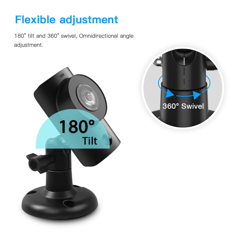 Mount Compatible with SimpliSafe Camera, 360 Degree Adjustable Wall Mount for SimpliSafe Security Camera (2-Pack) 2-pack