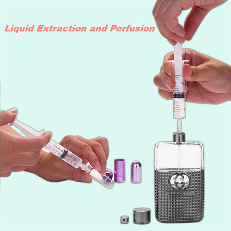 100 Pcs -5ml Luer lock Syringe with 23ga (25mm) Needle, Individually Packaging Disposable Plastic Syringes and Needles for Scientific Labs, Industrial, Animal and Pet Supplies 5ml23ga(25mm)/100PCS