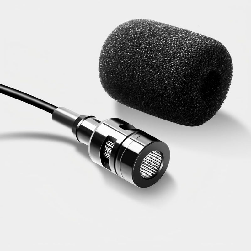 20 Pack Mini Microphone Windscreen Foam Cover, Universal High Density Small Size Headset Mic Windscreens (31×25×10mm), Black