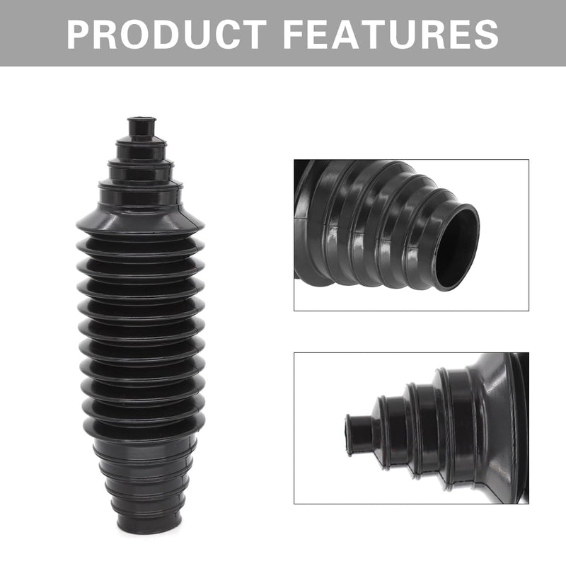 Car Steering Rack and Pinion Tie Rod Boot Tool Kit, Dustproof Silicone Vehicle Bellow Gaiter Pinion Boot Set with Cable Ties Locking Clamps, Auto Inner Tie Rod Boot Accessories