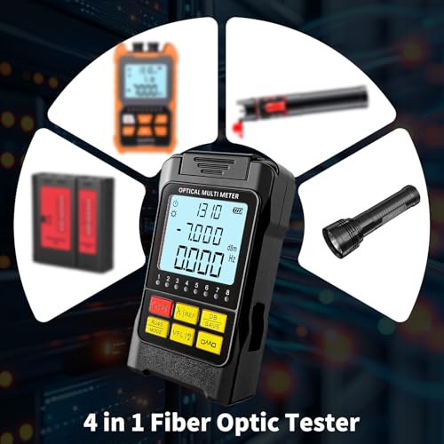 4-in-1 Fiber Optic Cable Tester with Optical Power Meter
