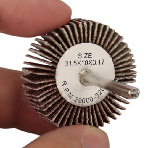 Rocaris 120 Grit 1/4" Abrasive Flap Wheel Sander Set, 30 Pack