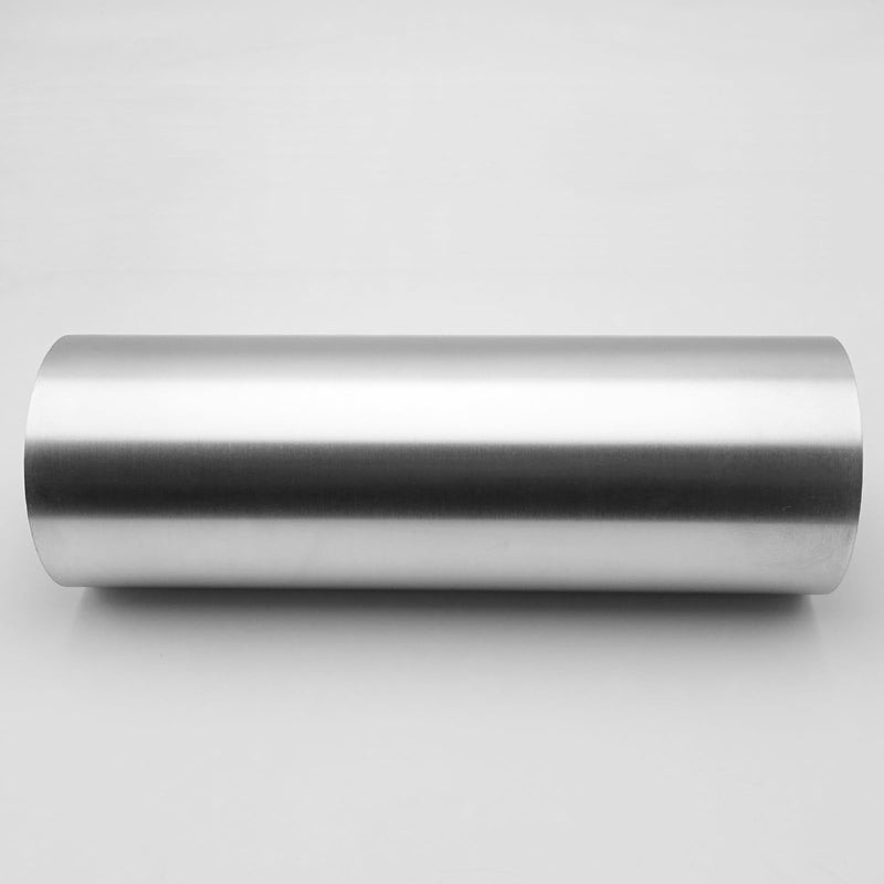 4" (102mm) OD Straight Aluminum Intercooler Pipe Air Intake Tube, Brushed Finish 4" (102mm) Silver 0