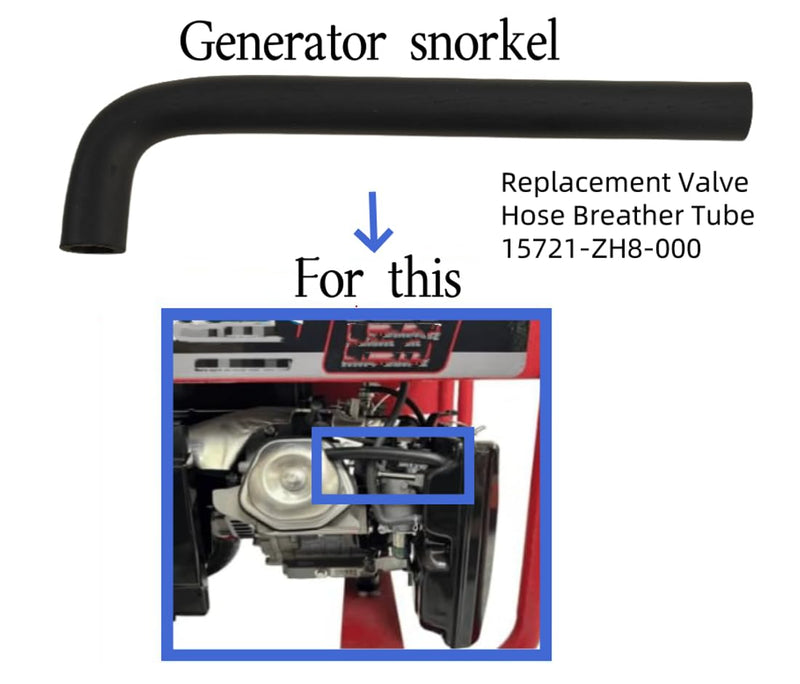 Replacement 15721-ZH8-000 Valve Tube Breather Hose Fits Hon-da GX120 GX140 GX160 GX200 Generator (2pcs)