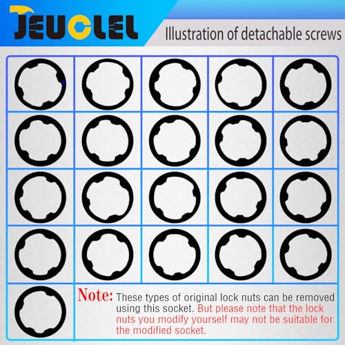  [AUSTRALIA] - 4 Tooth 1/2" Drive Wheel Locking Nut Key Compatible with Land Rover