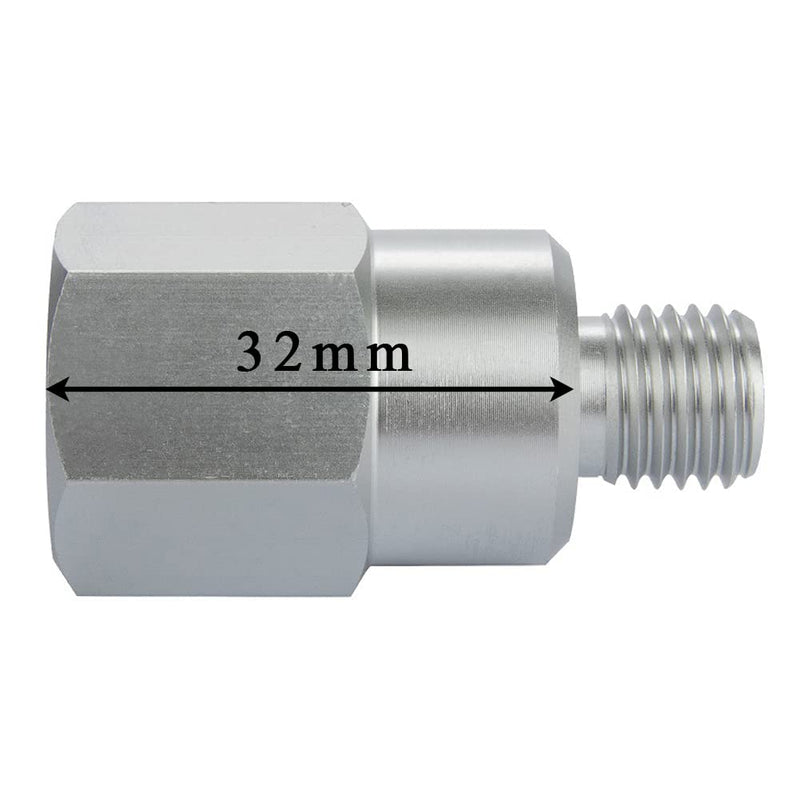 Joywayus Aluminum Oil Pressure Sensor Adapter Swap Male M12x1.5 to Female 1/4" NPT Thread Pipe Fittings Male M12*1.5 and Female 1/4" NPT