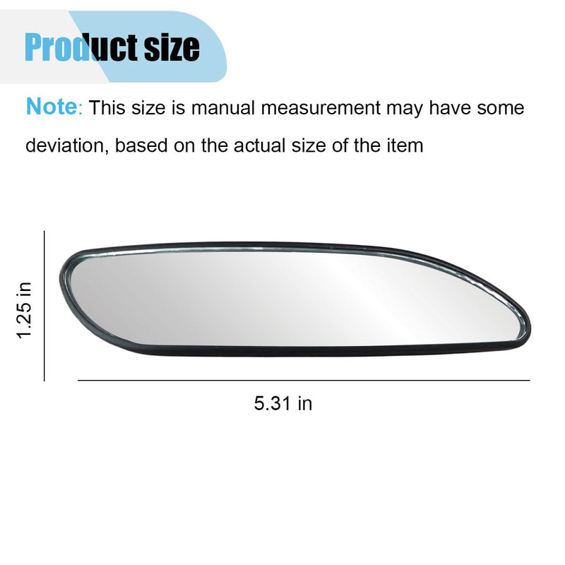 2 PCS Blind Spot Car Mirror, HD Glass Adjustable Car Side Mirror, Framed Wide-angle Blind Spot Mirror, Universal Convex Rear View Mirror for Cars, SUVs, Trucks and RVs (Rectangle) Rectangle