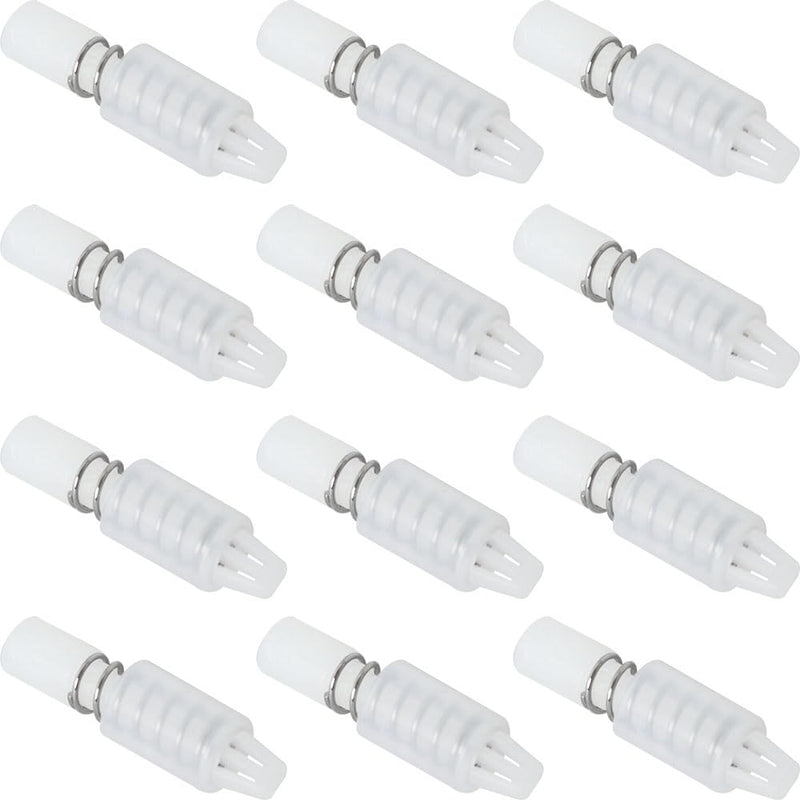 100PCS White Fan Cooler Plastic Spring Rivet Fastener 22mm Length Heatsink Push Mounting Screws