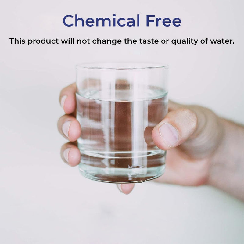 SAGEFINDS Chemical Free Water Conditioner for 3/4-Inch Pipes | Reduces Limescale Buildup, Softens Hard Water, Easy Install