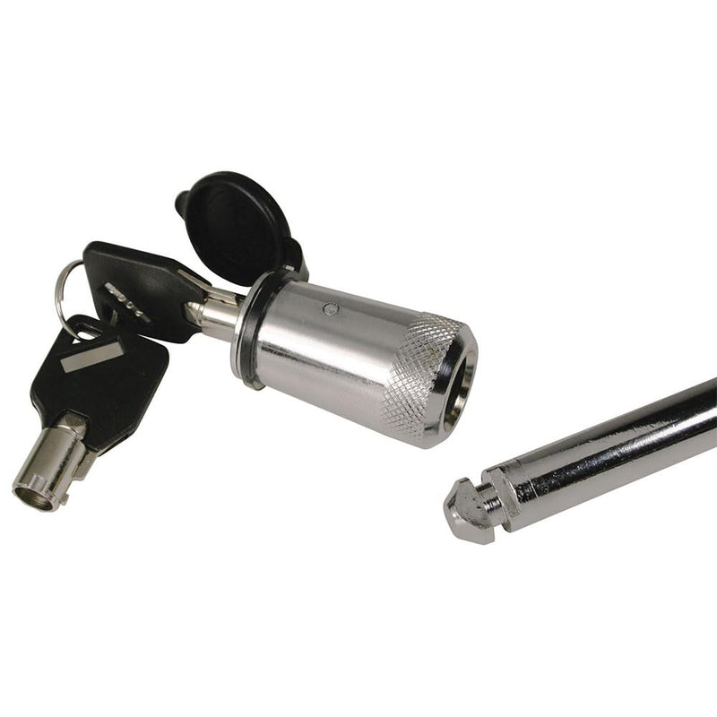 Trimax 5-1/2" X 1/2" Dia. Watercraft Bow Locking Pin T6, Clam Packaging, Chrome