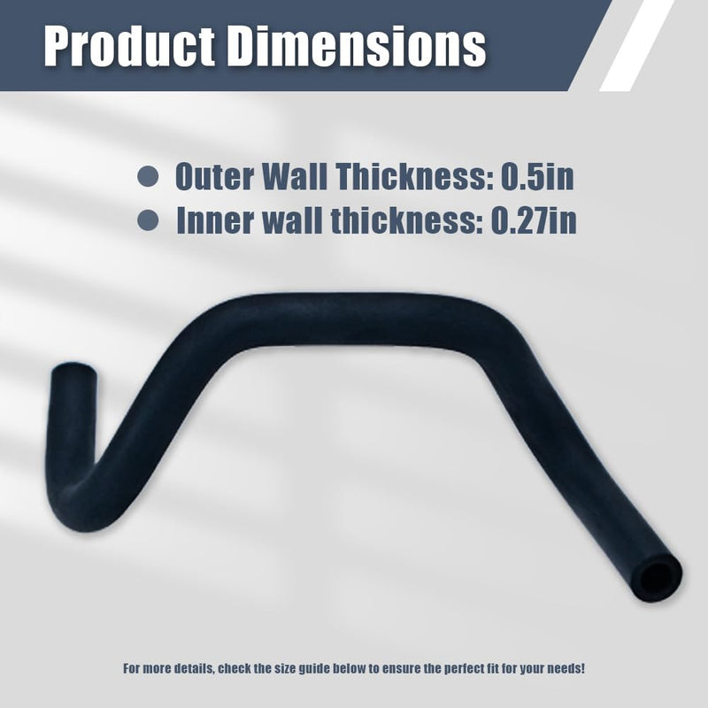 PVC Air Intake Hose Replacement for EZGO TXT Medalist Golf Cart, 72151G01 (1-Pack)