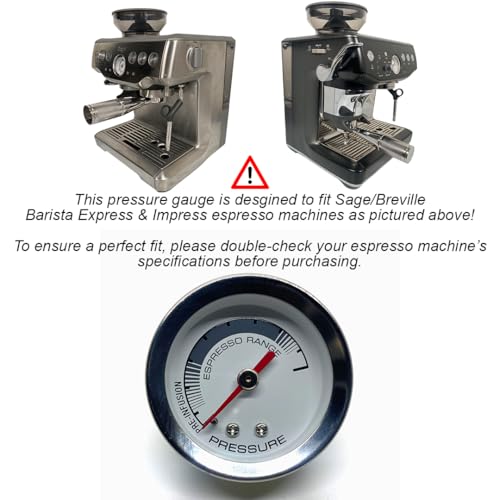 Replacement Pressure Gauge for Sage/Breville BES870 (for Barista Express & Impress) For Barista Express & Impress