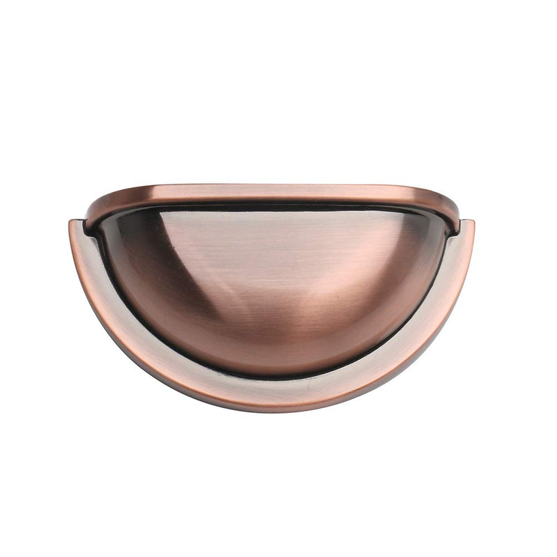 HARPOON Kitchen Cabinet Pulls, 3" Inch Bin Cup Drawer Handles - 10 Pack of Kitchen Cabinet Hardware (Antique Copper) Antique Copper