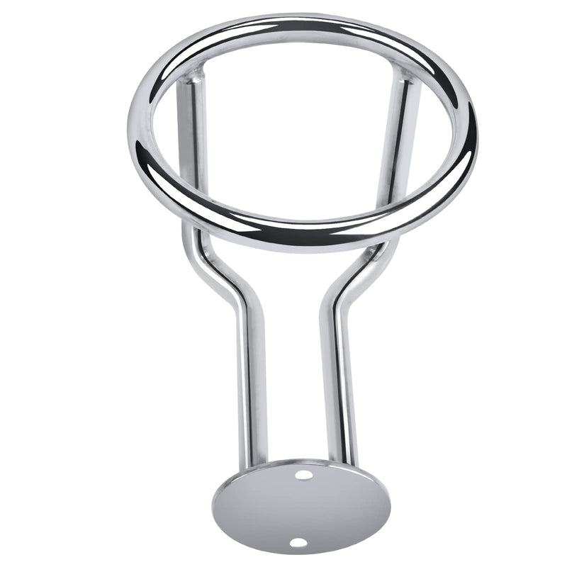 2 PCS Boat Ring Cup Holder Stainless Steel Ringlike Drink Holder for Marine Yacht