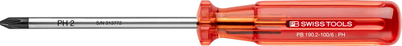PB Swiss Tools Phillips Screwdriver Set PB 1562.CBB | 100% Swiss Made | 4-Piece Screwdriver Set with Classic Grip, Size PH0 PH1 PH2 PH3