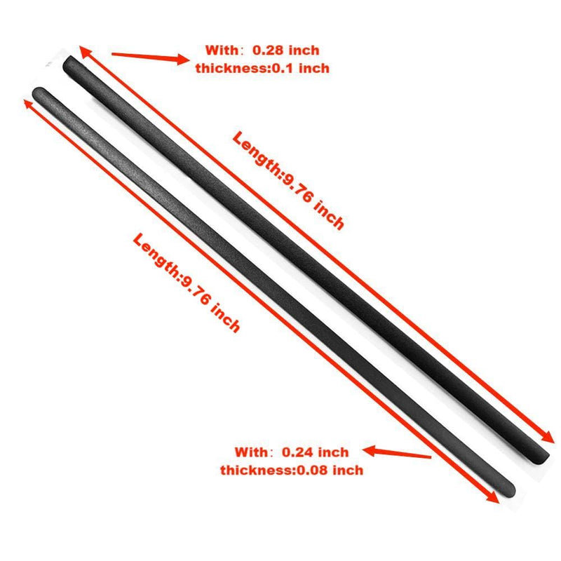 2pcs Laptop Bottom Cover Rubber Non-Slip Bumper Foot Feet Pad Replacement for Dell Latitude 7400 Rubber Strip Laptop Bottom Shell Cover Foot Pad Black Rubb-er Feet