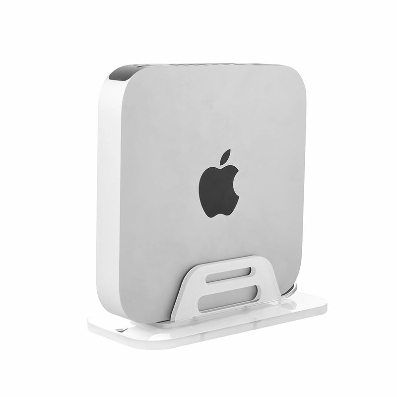 Acrylic Vertical Stand Holder for Apple Mac Mini, Desktop Mount, Under Desk, Wall Mount Stand Holder Compatible with All Mac Mini Models, Mini PC