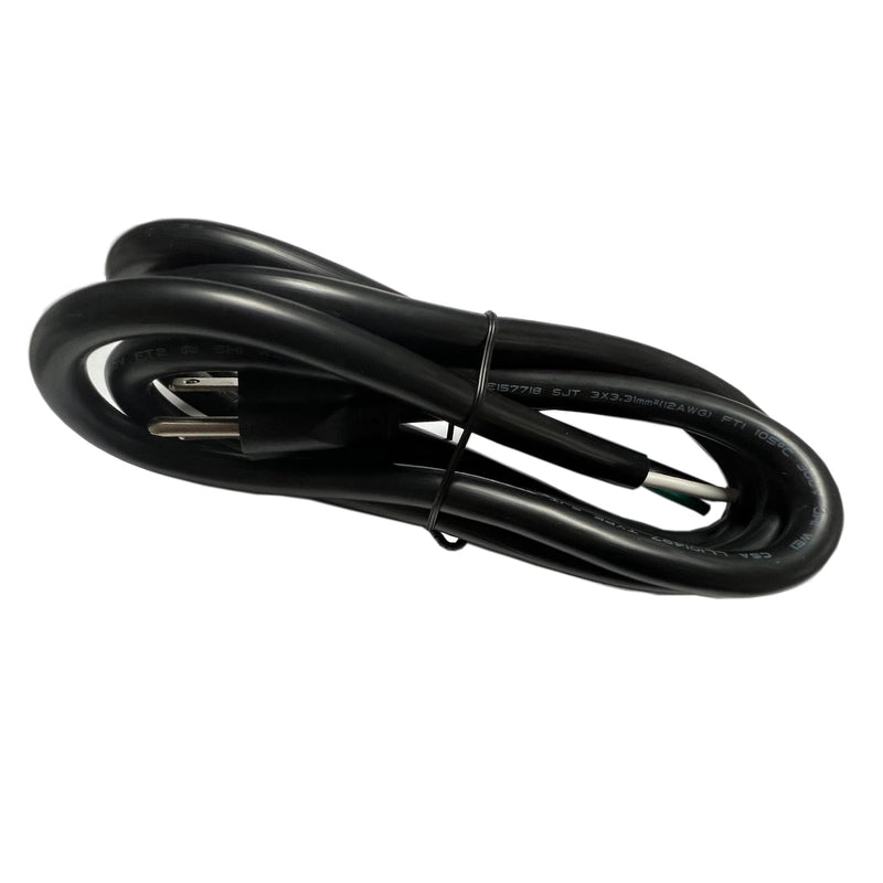15Ft 12 Gauge 3 Prong Heavy Duty Universal AC Appliance Replacement Power Supply Cord Cable with Open End, SJT 12AWG 20Amp Conductor Wire Extension Cable, Black 15FT