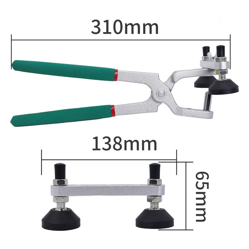 Paintless Dent Repair Kit Fender Edge Plier Heavy Duty Car Door Panel Dent Puller Fix Tool Metal Crimp Vise Auto Fender Panel Leaf Edge Pliers Repair Tools Green- Pliers