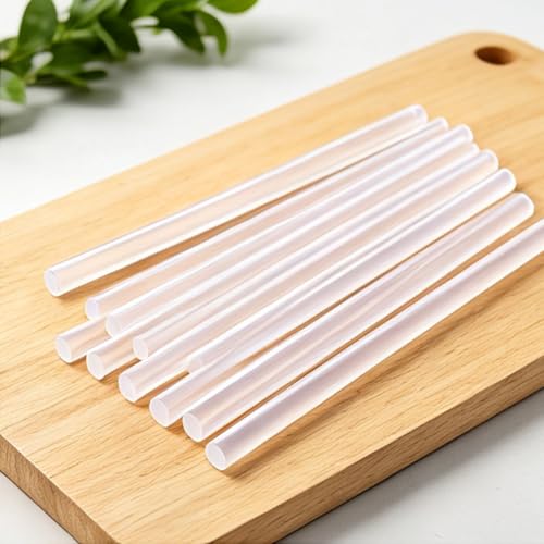 50 Pcs Hot Glue Sticks, 4" x 0.27" Mini Size Clear High Temp Glue Sticks for Crafting, DIY and Home Repair Needs 50