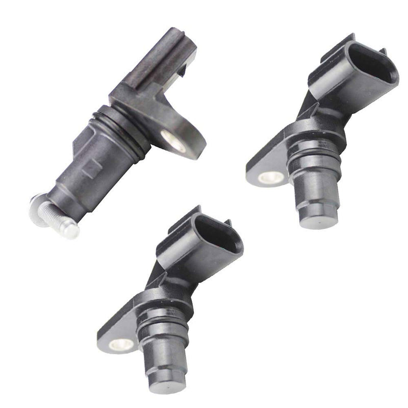3pcs Crankshaft + Camshaft Position Sensor kit for 2.0L/2.2L/2.4L Chevrolet Chevy GMC Equinox Malibu Cobalt HHR Terrain Buick Pontiac Saturn