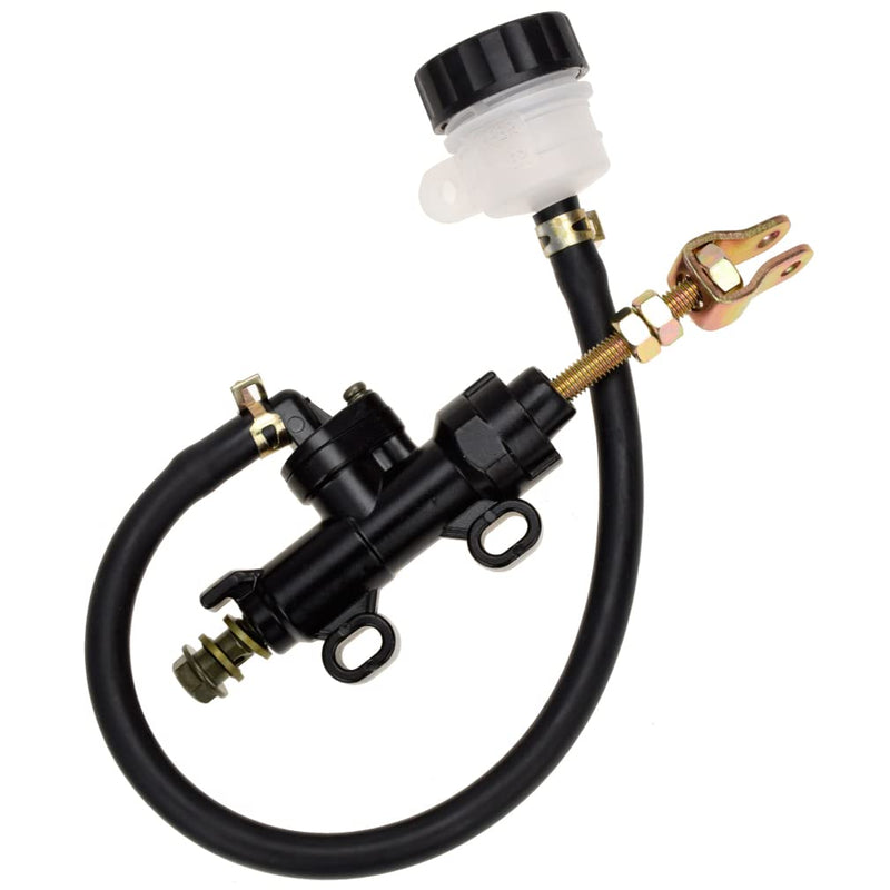 HIAORS Rear Brake Master Cylinder Reservoir Replacement for Yerf Dog GX150 150cc 3206 4206 3209 Coleman KT196 Go Kart ATC-250R Chinese 70cc 90cc 110cc 125cc Quad 4 Wheeler Pit Dirt Bike Parts Black