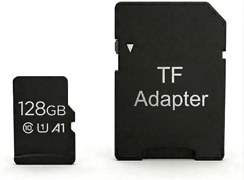 TF Micro Memory Card 128GB with Card Adapter Class 10 (1, 128gb) 1
