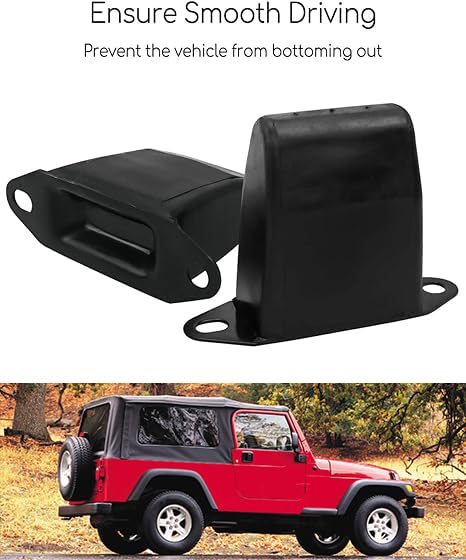 4'' Rear Suspension Bump Stop Fit for XJ Cherokee MJ Comanche 1984-2001 Rear Bump Stops, 4 Inch Leaf Spring Jounce Bumper, 2Pcs