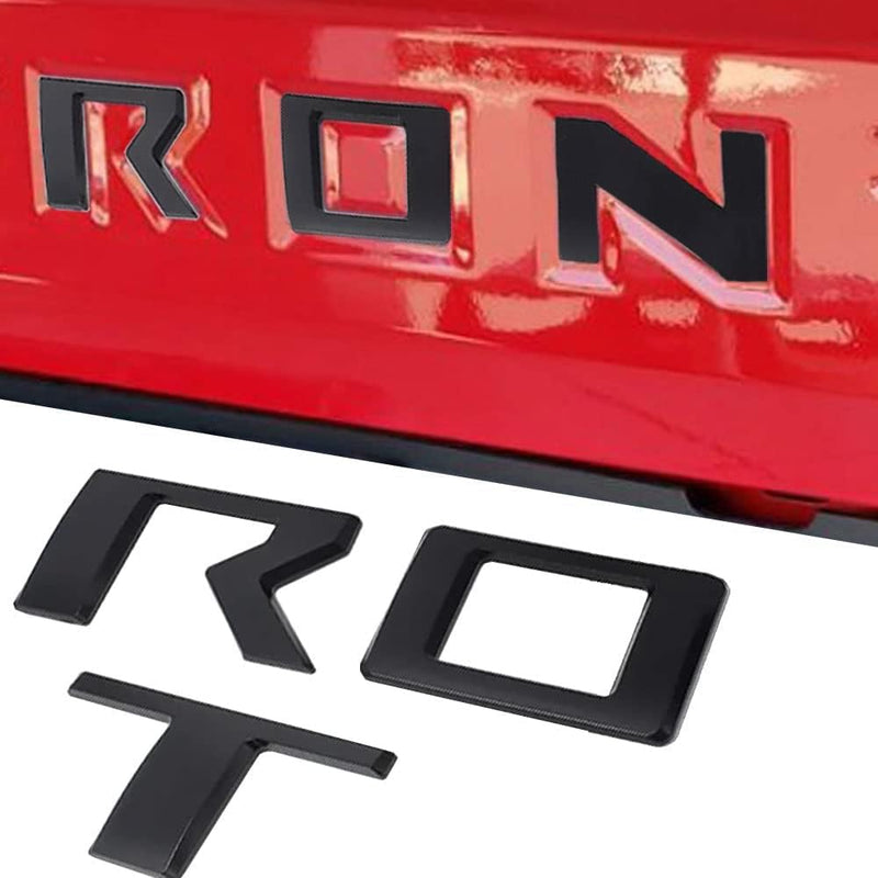 Tailgate Insert Letters Compatible with 2022 2023 2024 Frontier Accessories 3D Raised Emblem Decals with Strong Adhesive Matte Black, Fron0305