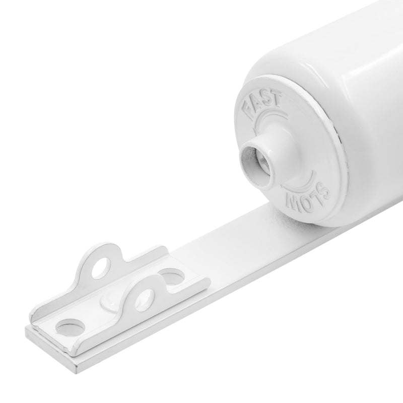 Prime-Line K 55002 Storm and Screen Door Closer Heavy Duty Torsion Bar with Jamb Bracket Set, White (Single Pack)