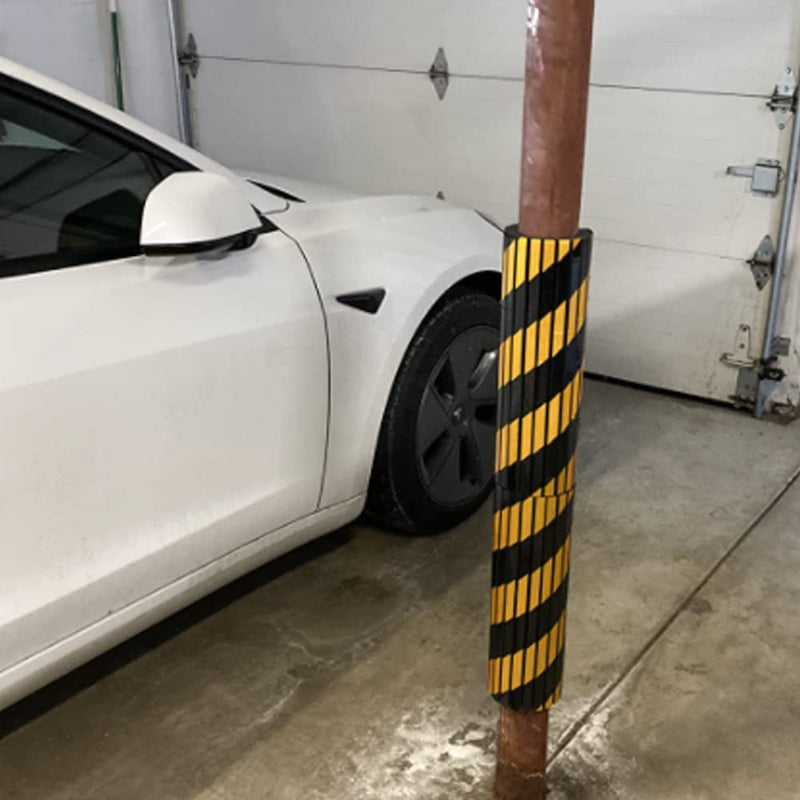 GUEQUITLEX Garage Wall Protector Foam Wall Corner Guard for Parking Garages - Wall Edge Protector Protect Your Car - Garage Wall - Wall Corner Edge and Bumpers Corner Guards Yellow 4 pack