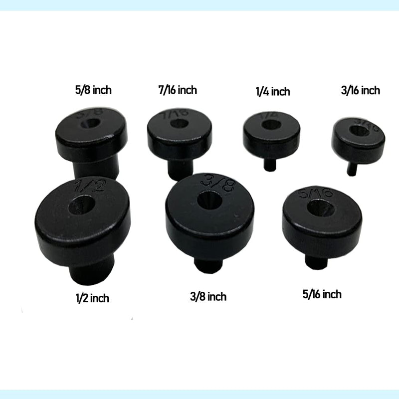 Tubing and Flaring Tool Kit Replacement Head 7 Pc.(3/16,1/4,5/16,3/8,7/16,1/2,5/8 inch) Adapter Kit Expander Flaring 7 Pc.(3/16,1/4,5/16,3/8,7/16,1/2,5/8 inch)