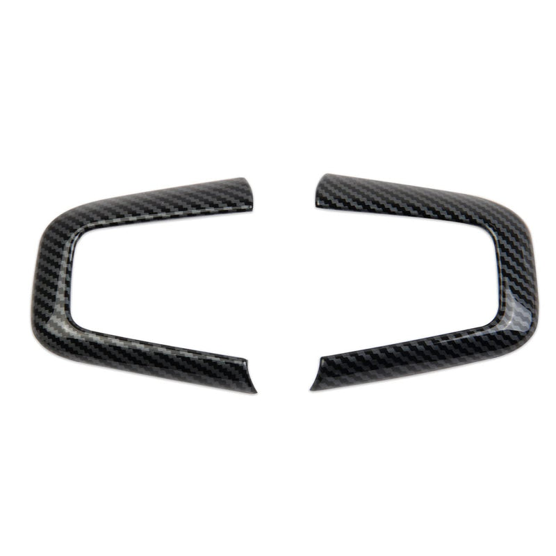 Korlot Carbon Fiber Outlook Steering Wheel Interior Cover Trim Accessories for GMC Yukon 2021-2024 for Sierra 1500 2500 3500 2019-2026