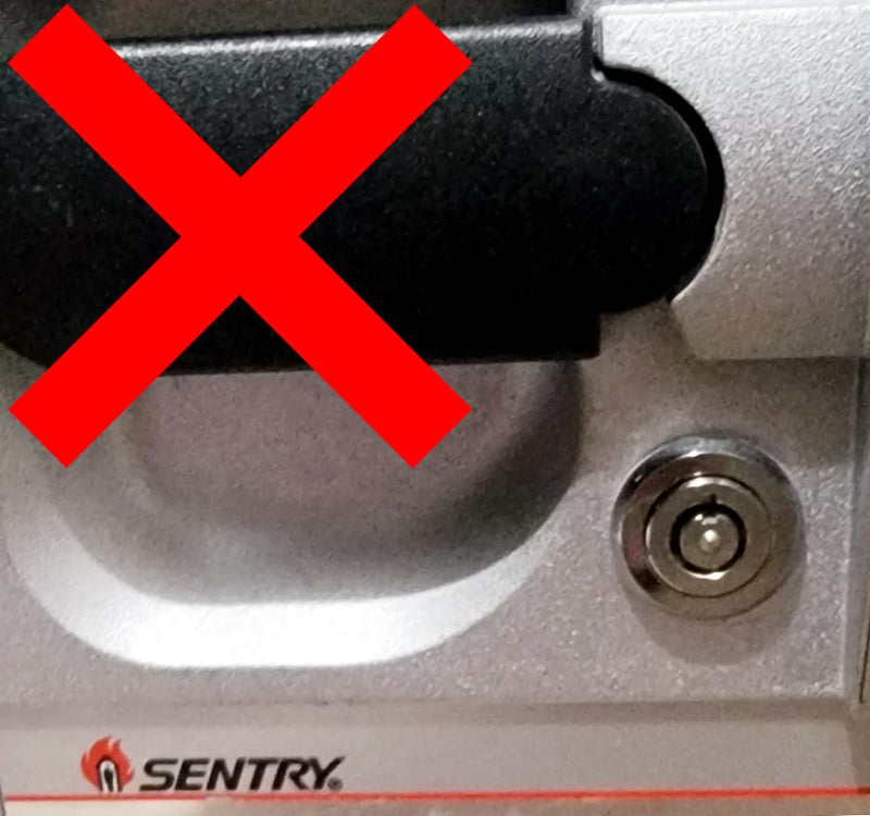 Sentry Safe Keys Cut from 2001 to 2100 Tubular Keys Black Tops Dark Engraved Vertikee(TM) (2042) 2042