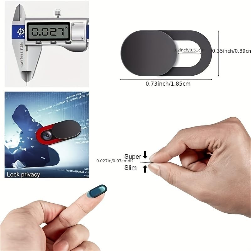 10pcs Privacy Slider Camera Covers, Suitable for iPad, Tablets, Webcams, Laptops, PCs, Cameras, and Phone Lens Sliding Covers for Privacy Protection