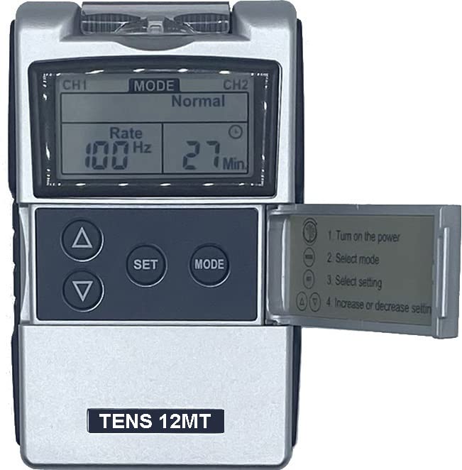 Therapist’s Choice® Digital TENS Unit with Accessories - TENS Unit Muscle Stimulator for Back Pain Relief, TENS Machine, Neck Pain, Sciatica Pain Relief, Nerve Pain Relief