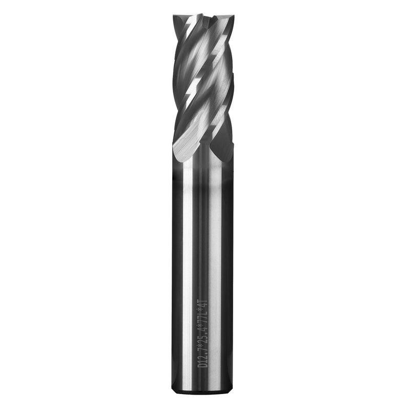 End Mill Solid Carbide, Tungsten Carbide Straight Shank (1, 1/2"(32/64")) 1/2"(32/64")