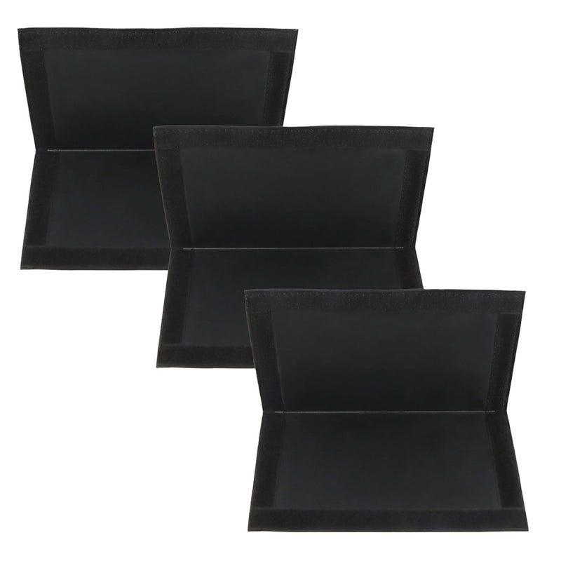 3Pcs Outdoor Extension Cord Safety Covers, 600D Canvas Oxford Cloth Waterproof Electrical Outlet Cover, Plug Connector Covers(Black) Black