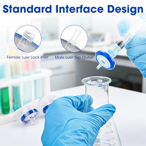 Sterile Syringe Filters PES 0.22µm, Double-Layer 33mm Hydrophilic Membrane 0.2μm 33mm 20