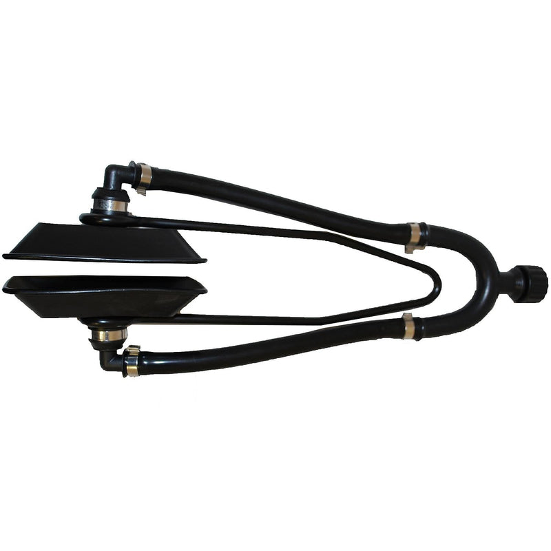 attwood 16208-7 Universal Outboard Dual Water Feed Rectangular Motor Flusher, Black
